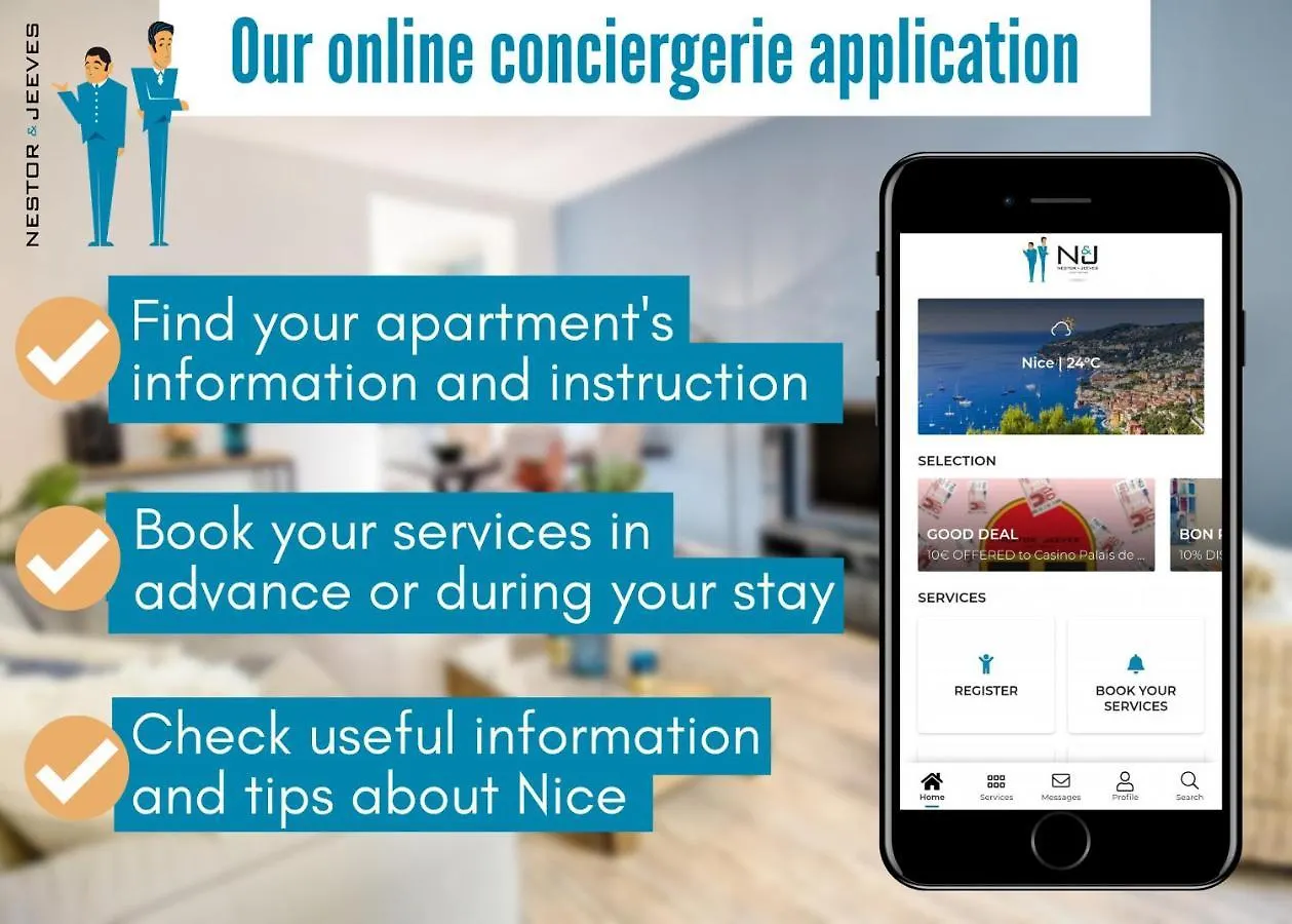 Nestor&Jeeves - Le Pierlas - Place Garibaldi - Very Close Old Town Nizza Apartman